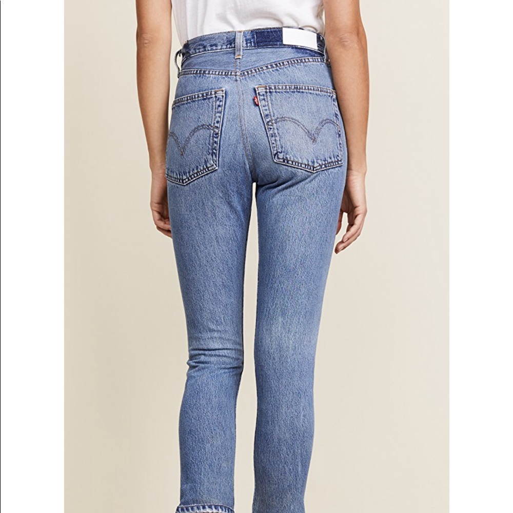 Redone High Rise ankle crop Vintage Levi’s Sz 29